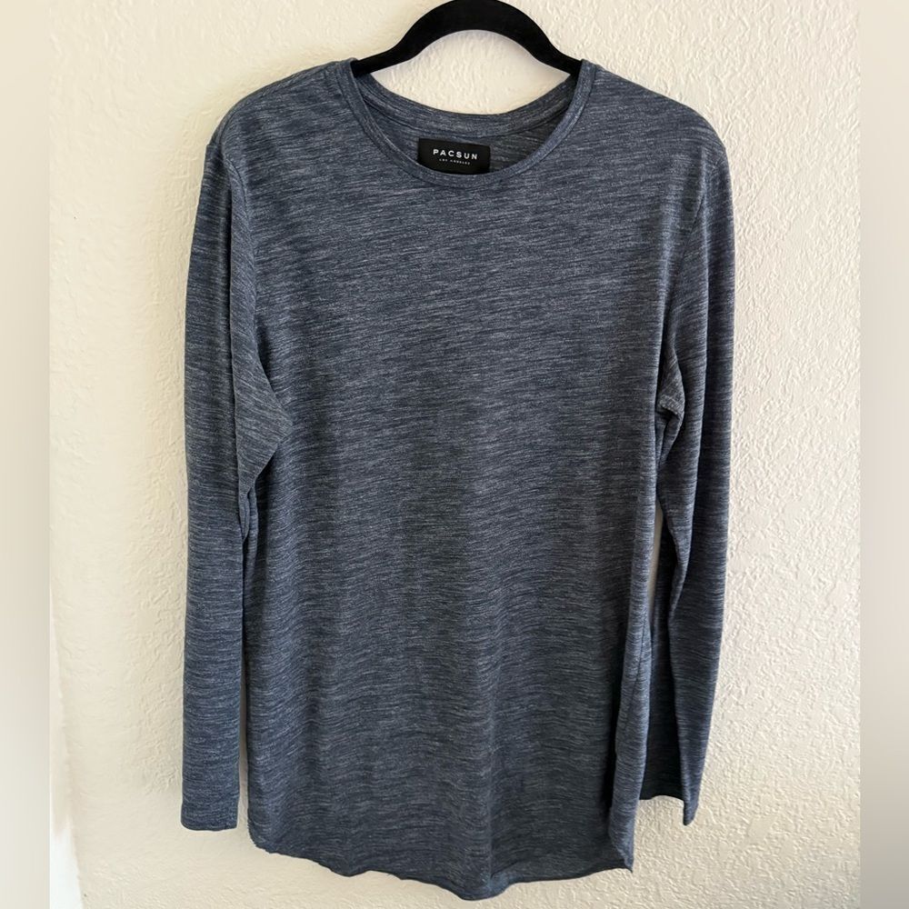 PacSun Charcoal Blue Long Sleeve Tee
